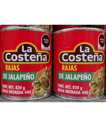 2X LA COSTENA JALAPENO SLICES ( RAJAS DE JALAPENOS ) 2 OF 820g EA -FREE ... - $24.74