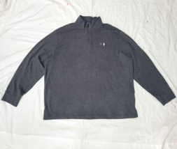 Polo Ralph Lauren Estate Rib Quarter Zip Pullover Mock Neck Sweater Grey Gray 2X - £50.41 GBP