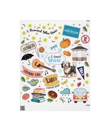 Gilmore Girls Sticker Collage Wrapping Paper TV Show Pattern, Stars Holl... - $275.79 MXN
