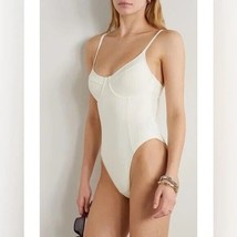 Good American Womens Showoff One Piece Swimsuit Underwire Ivory Size 0 U... - £30.75 GBP