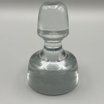 Vintage ~ Clear Glass Paperweight 12oz. ~ Pawn Shaped ~ Unmarked 3.75x2.50 - £22.58 GBP