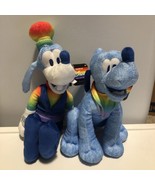 Just Play Disney Rainbow Collection 9&quot; Goofy  &amp; Pluto Plush Pride Collec... - $23.07 CAD
