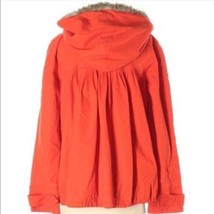 Anthropologie Daughters Of The Liberation Hooded Orange Coat Size Small - £58.65 GBP