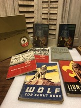 Lot of 8 vtg 1940s-50s Boy Scout Books Manuals &amp; &#39;60 Jamboree book w troop photo - £77.90 GBP
