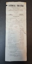 September 24 1945 National Theatre Programme - W. Horace Schmidlapp - Po... - $47.93