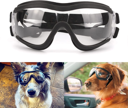 Dog Sunglasses Medium to Large Dog UV Transparent Goggles Windproof Anti-Dust - £13.59 GBP