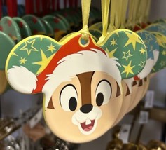 Disney Parks Chip &amp; Dale Ceramic Mickey Mouse Icon Ornament NWT Holiday - £23.59 GBP