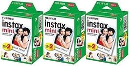 60 Sheets Of Fujifilm Instax Mini Instant Film (3 Packs Of 20 Film Sheets). - $77.99
