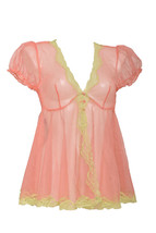 Agent Provocateur Womens Slip Elegant Heidi Melon/Mint Sheer Pink Size Ap 3 - £48.39 GBP
