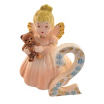 Birthday Angel Girl Porcelain Figurine for AGE 2 years old Josef Original - $23.38