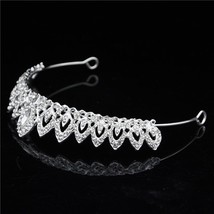 Fashion Gold Crystal Tiara Crown for Wedding Hair Accessories Queen King Diadem  - £37.68 GBP
