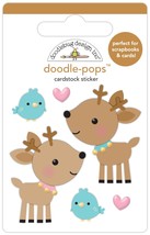Doodlebug Doodle-Pops 3D Stickers-Love You Deerly - £8.82 GBP