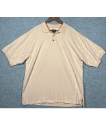 Tommy Bahama Mens Polo Shirt Yellow Sz XL Cotton Casual - $6.86