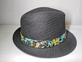 Fedora Style Classy Hat!  Gentleman&#39;s Hat! Tropical Flowers on band - Fa... - £9.93 GBP