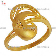 18 Kt, 22 Kt Real Solid Yellow Gold Engagement Wedding Women Handmade Ring - £463.86 GBP+