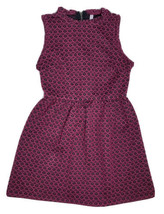Xhilaration Red Black Stretchy Jumper Dress Juniors Small Ruffled Armholes - £6.21 GBP