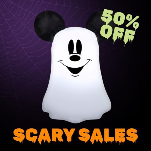 Disney 3.5-ft LED Stylized Mickey Mouse Ghost Inflatable - New in box