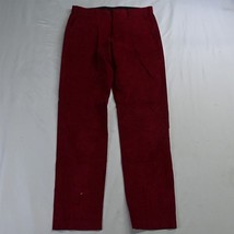 J.CREW 30 x 32 Red Corduroy Ludlow Slim Dress Cords Pants - £28.05 GBP