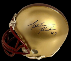 Mathias Kiwanuka Autographed Signed Boston College Eagles Mini Helmet W Coa - £94.42 GBP