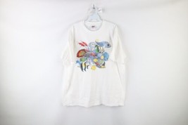 Vtg 90s Streetwear Womens 2XL Nature Ocean Fish Short Sleeve T-Shirt Whi... - $44.50