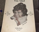Antique 1918 Some Day I&#39;ll Make You Glad Sheet Music Ruth Roland Cover P... - $6.92