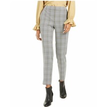 Bar III Womens 16 Gray Multi Plaid Straight Leg Pocket Suit Dress Pants NWT BY67 - £14.09 GBP