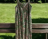 NWT Torrid 4X 26 Dress Smocked Top Floral A-Line Flowy Green Sleeveless ... - $58.41