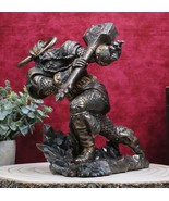 Asgard God Of Thunder Thor Wielding Mjolnir Hammer Figurine Charging Tho... - $95.07 CAD
