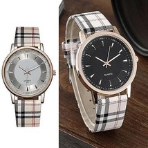 Color: Blue-White - Londonite Watch With Plaid Band Time To Be Playful - $816.64 MXN