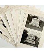 Grave Tombstone Architecture Lot Of 9 1899 Victorian Art And Design DWKK22 - €21,44 EUR