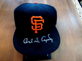 Orlando Cepeda San Francisco Giants Hof Signed Auto Pro New Era Cap Hat Fleer - £191.12 GBP