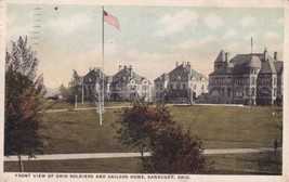Sandusky Ohio OH Front View Soldiers and Sailors Home 1923 Postcard D43 - £2.33 GBP