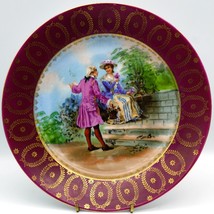 Antique Royal Vienna Style Thun Klosterle Porcelain Plate Courting Couple - £104.16 GBP