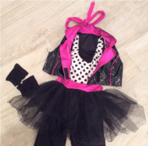 80s Pop Rock Punk Costume Set Kids M Pageant Dance School Dance Eighties - £36.40 GBP