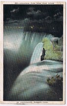 Postcard American Falls From Goat Island By Illumination Niagara Falls - £1.55 GBP