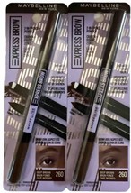 Pack Of 2 Maybelline Express Brow 2-In-1 Pencil + Powder #260 Deep Brown... - £15.76 GBP