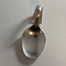 Web Sterling Silver Art Deco Curved Handle Baby Spoon 21.5g - $34.60