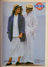 1986 Kikit Sexy Bucket Hat Fedora Photo Paolo Curto Vintage Fashion Print Ad 80s - £5.72 GBP