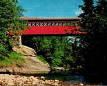 Chiselville Road Bridge Sunderland Vermont VT UNP Chrome Postcard E6 - $2.92