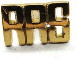 &quot;RRS&quot; Monogram Initials Gold Tone Tie Tack Tux Shirt Dress Suit Vintage Pin - £15.90 GBP