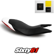 Ducati Hypermotard Seat Cover And Gel 2013-2017 2018 Black White Luimoto Carbon - £190.29 GBP