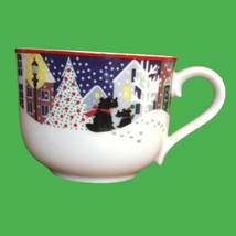 Noritake Twas The Night Before Christmas Coffee Cup Mug Scottie Dog Sant... - $12.99