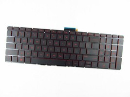 US English Red Backlit Keyboard (without frame) For HP Omen 15-ax020ca 1... - $85.50