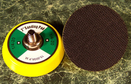 TWO 2 inch Hook and Loop Replacement SANDING PADS 1/4"x 20 15,000RPM - $10.00