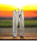 Levi&#39;s 501 Original Women&#39;s Off White Straight Leg Jeans Selvedge Denim ... - $74.20