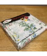 Vtg Muslim Floral Country Cottage Twin Flat Sheet  by Sears NOS Irregular - $360.13 MXN