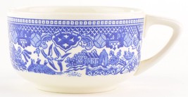 Royal China USA Willow Ware Blue Pattern Flat Cup Ironstone Tableware Dinnerware - £4.77 GBP