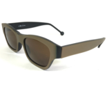 Vintage la Eyeworks Sunglasses MILES Matte Gold Brown Frames brown Lenses - $74.75
