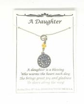 Daughter Sunshine Face Necklace (DAUGHTER) - $20.00