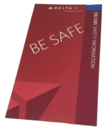 2009 Delta Safety CRJ 200 Information Card Connection Airline Be Safe MINT - $187.53 MXN